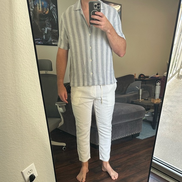 Men Zara Button Down Large - Picture 4 of 4